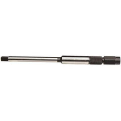 Emuge - 1-1/8 Inch Tap, 7.87 Inch Overall Length, 1.339 Inch Max Diameter, Tap Extension - 0.896 Inch Tap Shank Diameter, 0.896 Inch Extension Shank Diameter, 0.672 Inch Extension Square Size - Apex Tool & Supply