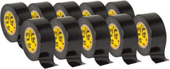 3M - 3/4" x 20', Black Vinyl Electrical Tape - 7 mil Thick, 1,150 V/mil Dielectric Strength - Apex Tool & Supply