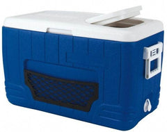 PRO-SAFE - 48.6 Qt Ice Chest - Plastic, Blue/White - Apex Tool & Supply