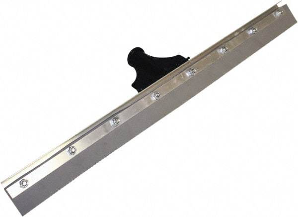 SEYMOUR-MIDWEST - 24" EPDM Blade Floor Squeegee - Threaded End, Single Edge, Gray, Aluminum Holder - Apex Tool & Supply
