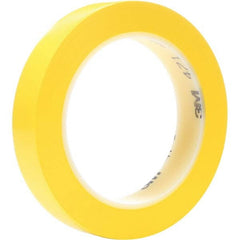 3M - 36 Yd x 1/4" Yellow Vinyl Film Tape - Apex Tool & Supply