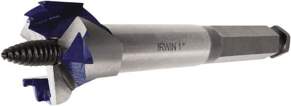 Irwin - 2-1/8", 7/16" Hex Shank, Self Feed Drill Bit - Apex Tool & Supply