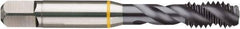 Guhring - 5/8-18 UNF 2B/3B Modified Bottoming Spiral Flute Tap - Cobalt, TiCN Finish, 3.811" OAL, Right Hand Flute, Right Hand Thread, H3, Series 4410 - Apex Tool & Supply