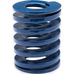 Associated Spring Raymond - 30mm Hole Diam, 15mm Rod Diam, 70mm Free Length, Blue Die Spring - Apex Tool & Supply