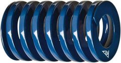 Associated Spring Raymond - 3/8" Hole Diam, 3/16" Rod Diam, 1" Free Length, Blue Die Spring - 42 Lb Max Deflection, 0.4724" Max Deflection, Medium Duty, Chromium Alloy Steel - Apex Tool & Supply