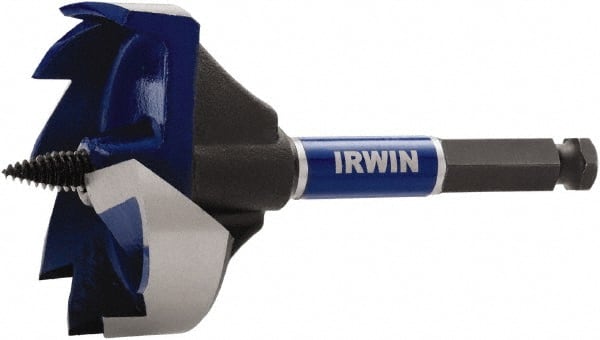 Irwin - 3-5/8", 7/16" Hex Shank, Self Feed Drill Bit - Apex Tool & Supply