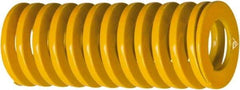 Associated Spring Raymond - 2-1/2" Hole Diam, 1-1/2" Rod Diam, 5" Free Length, Yellow Die Spring - 4181 Lb Max Deflection, 1.2961" Max Deflection, Extra Heavy Duty, Chromium Alloy Steel - Apex Tool & Supply