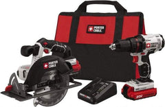 Porter-Cable - 20 Volt Cordless Tool Combination Kit - Includes Drill/Driver & Circular Saw, Lithium-Ion Battery Included - Apex Tool & Supply