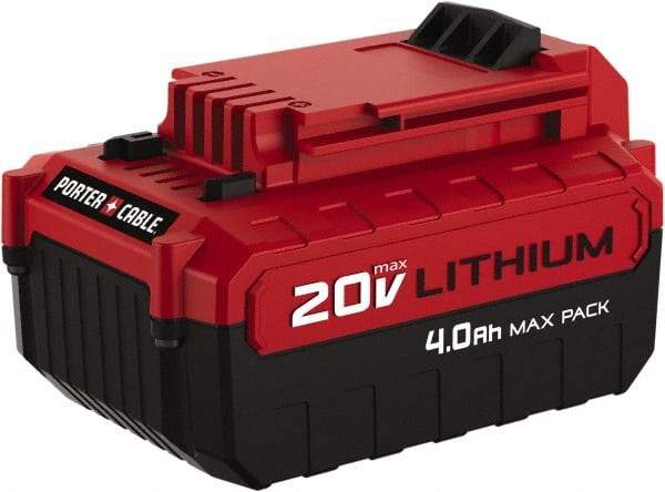 Porter-Cable - 20 Volt Lithium-Ion Power Tool Battery - 4 Ahr Capacity, 1 hr Charge Time, Series 20V Max - Apex Tool & Supply