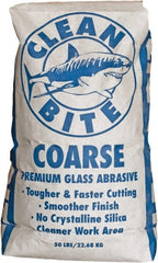 NC Minerals - Coarse Grade Angular Crushed Glass - 20 to 40 Grit, 50 Lb Bag - Apex Tool & Supply