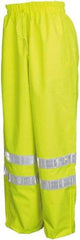 MCR Safety - Size 3XL, High Visibility Lime, Rain Pants - 2 Pockets - Apex Tool & Supply