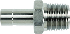 Brennan - 1/2" Tube OD x 1/2 Thread Stainless Steel Compression Tube Male Adapter - Apex Tool & Supply