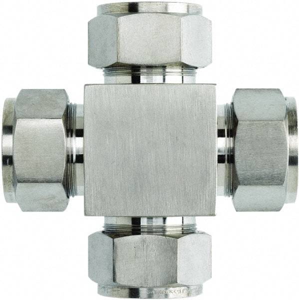Brennan - 1" OD, Stainless Steel Cross - Tube OD Ends - Apex Tool & Supply