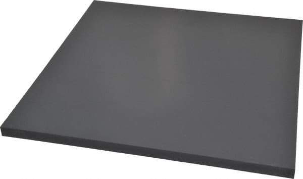 Made in USA - 1/2" Thick x 12" Wide x 1' Long, PVC Sheet - Gray, Type I PVC Grade - Apex Tool & Supply