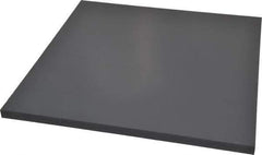 Made in USA - 1/2" Thick x 12" Wide x 1' Long, PVC Sheet - Gray, Type I PVC Grade - Apex Tool & Supply