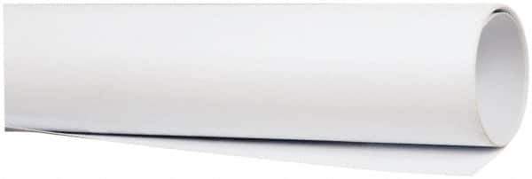 Made in USA - 4' Long, 3/4" Diam, Polystyrene Plastic Rod - Opaque White - Apex Tool & Supply
