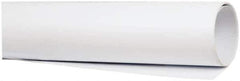 Made in USA - 4' Long, 1-1/2" Diam, Polystyrene Plastic Rod - Opaque White - Apex Tool & Supply