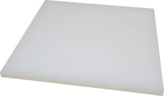Value Collection - 1/2" Thick x 12" Wide x 1' Long, Polypropylene Sheet - Translucent White - Apex Tool & Supply