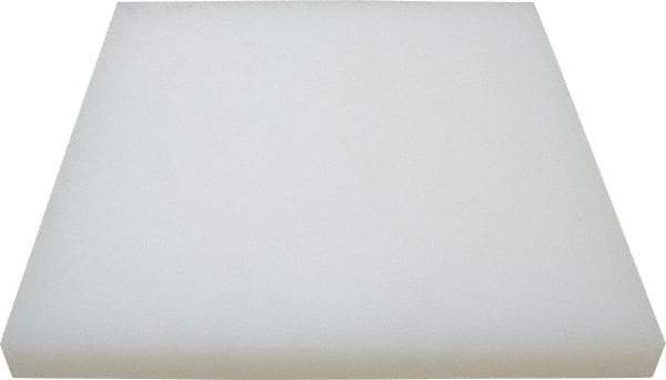 Value Collection - 1" Thick x 12" Wide x 1' Long, Polypropylene Sheet - Translucent White - Apex Tool & Supply
