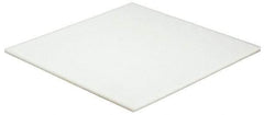 Made in USA - 1/4" Thick x 12" Wide x 1' Long, Polyethylene (HDPE) Sheet - White, ±5% Tolerance - Apex Tool & Supply