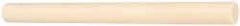 Made in USA - 8' Long, 1/2" Diam, ABS Plastic Rod - Beige - Apex Tool & Supply