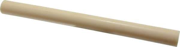 Made in USA - 1' Long, 1" Diam, ABS Plastic Rod - Beige - Apex Tool & Supply