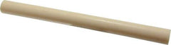 Made in USA - 1' Long, 1" Diam, ABS Plastic Rod - Beige - Apex Tool & Supply