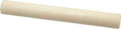 Made in USA - 1' Long, 1-1/2" Diam, ABS Plastic Rod - Beige - Apex Tool & Supply