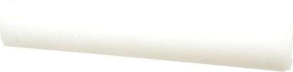 Value Collection - 1' Long, 2" Diam, Polyethylene (HDPE) Plastic Rod - White - Apex Tool & Supply