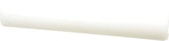 Value Collection - 1' Long, 2" Diam, Polyethylene (HDPE) Plastic Rod - White - Apex Tool & Supply