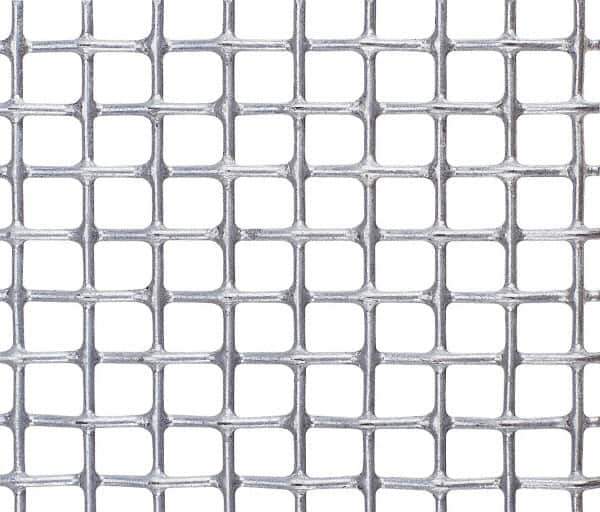Value Collection - 20 Gage, 0.035 Inch Wire Diameter, 8 x 8 Mesh per Linear Inch, Steel, Wire Cloth - 0.009 Inch Opening Width, 36 Inch Wide, Cut to Length, Galvanized after Weave - Apex Tool & Supply