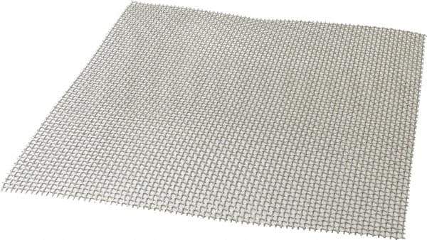 Value Collection - 18 Gage, 0.047 Inch Wire Diameter, 6 x 6 Mesh per Linear Inch, Stainless Steel, Wire Cloth - 0.12 Inch Opening Width, 12 Inch Wide x 12 Inch Stock Length - Apex Tool & Supply