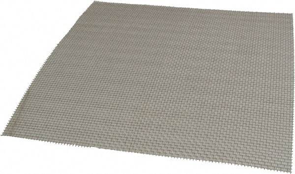 Value Collection - 22 Gage, 0.028 Inch Wire Diameter, 8 x 8 Mesh per Linear Inch, Stainless Steel, Wire Cloth - 0.097 Inch Opening Width, 12 Inch Wide x 12 Inch Stock Length - Apex Tool & Supply