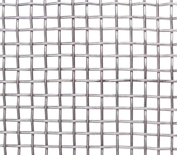Value Collection - 16 Gage, 0.063 Inch Wire Diameter, Stainless Steel, Space Cloth - 1/2 Inch Space Opening, 48 Inch Wide, Cut to Length - Apex Tool & Supply