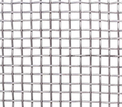 Value Collection - 12 Gage, 0.105 Inch Wire Diameter, Stainless Steel, Space Cloth - 1/2 Inch Space Opening, 48 Inch Wide, Cut to Length - Apex Tool & Supply