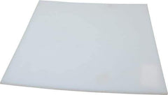 Made in USA - 3/16" Thick x 12" Wide x 1' Long, Polyethylene (UHMW) Sheet - White, ±0.20% Tolerance - Apex Tool & Supply