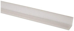 Made in USA - 1/4 Inch Thick, Polyethylene (UHMW), Strip Angle Wear Strip - 1-1/2 Inch Wide - Apex Tool & Supply