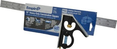 Empire Level - 2 Piece, 16" Combination Square Set - 1/64 & 1/32" (English) Graduation, Stainless Steel Blade, - Apex Tool & Supply