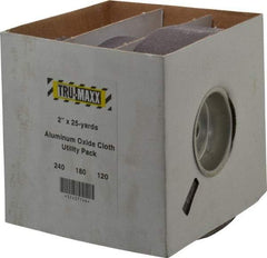 Tru-Maxx - 25 Yards x 2" 3 Piece Roll Kit - 120, 180 & 240 Grit, & Fine & Very Fine Grades - Apex Tool & Supply