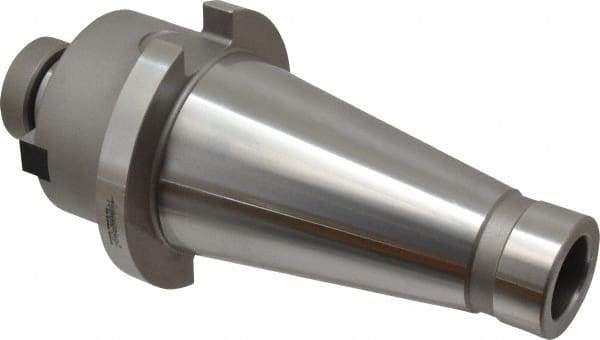 Accupro - NMTB50 Taper Shank 1-1/4" Pilot Diam Shell Mill Holder - 1.88" Flange to Nose End Projection, 5/8-18 Lock Screw, Through-Spindle Coolant - Exact Industrial Supply