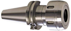 Accupro - 3/64" to 1" Capacity, 7-1/2" Projection, CAT50 Taper Shank, TG/PG 100 Collet Chuck - 0.0002" TIR, Through-Spindle & DIN Flange Coolant - Exact Industrial Supply
