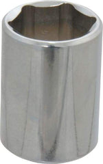 Proto - 1/2" Drive, Standard Hand Socket - 6 Points, 1-1/2" OAL, Chrome Finish - Apex Tool & Supply