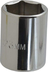 Proto - 1/2" Drive, Standard Hand Socket - 6 Points, 1-1/2" OAL, Chrome Finish - Apex Tool & Supply