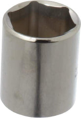 Proto - 1/2" Drive, Standard Hand Socket - 6 Points, 1-1/2" OAL, Chrome Finish - Apex Tool & Supply