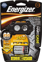 Energizer - 2 Red, Green, White LED Bulb, 160 Lumens, Hands-free Flashlight - Black, Gray Plastic Body, 3 AA Alkaline Batteries Included - Apex Tool & Supply