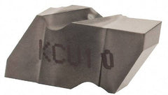 Kennametal - 2125NG Grade KCU10, 3.18mm Cutting Width Carbide Grooving Insert - 2.79mm Max Depth of Cut, Left Hand, 0.19mm Corner Radius, AlTiN Finish - Apex Tool & Supply