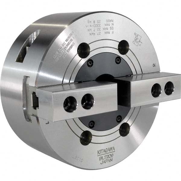 Kitagawa - Power Lathe Chucks Chuck Diameter (Decimal Inch): 8.0000 Number of Jaws: 2 - Apex Tool & Supply