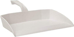 Vikan - 12-1/2" Wide Handheld Dustpan - Plastic Body, 4-1/2" Handle, White - Apex Tool & Supply