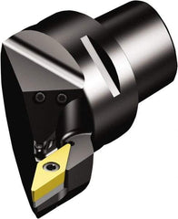Sandvik Coromant - Right Hand Cut, Size C6, VBMT 16 04 08 & VBMT 332 Insert Compatiblity, Internal Modular Turning & Profiling Cutting Unit Head - 45mm Ctr to Cutting Edge, 65mm Head Length, Through Coolant, Series CoroTurn 107 - Apex Tool & Supply