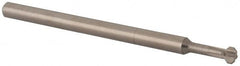 Made in USA - 0.12" Cutter Head Diam, 0.072" Flat Width, 2" OAL, Solid Carbide, Single Right Hand Back Chamfer - Apex Tool & Supply